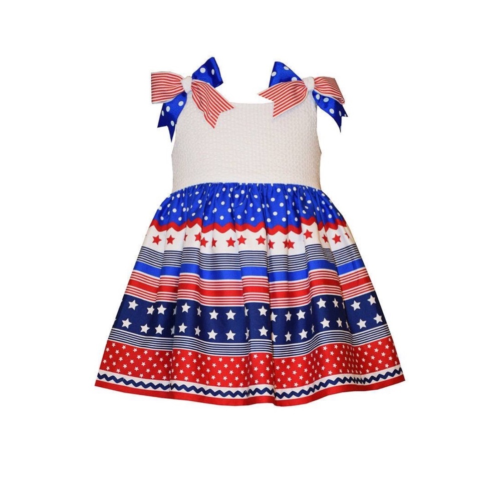 Girls July Fourth Summer Dress Size 3M- 4T